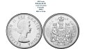 カナダ50セント紋章銀コイン Canada 50 Cents Coat of Arms Silver Coin