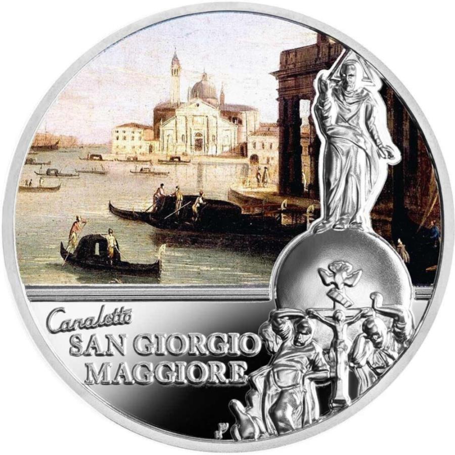  アンティークコイン モダンコイン  Niue 2ドル2017 Canaletto San Giorgio Maggiore Silver Coin Niue 2 Dollars 2017 Canaletto San Giorgio Maggiore Silver Coin