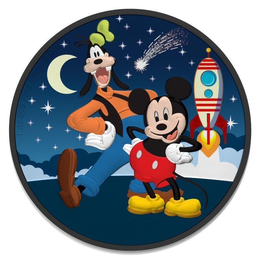 ڶ/ʼݾڽա ƥ 󥳥 [̵] 2021 Niue Islands 2ɥǥˡ - ߥåեåȥ1󥹥С - 2021 Niue Islands $2 Disney - Mickey &Goofy Rocket Star 1 Oz Silver Coin-