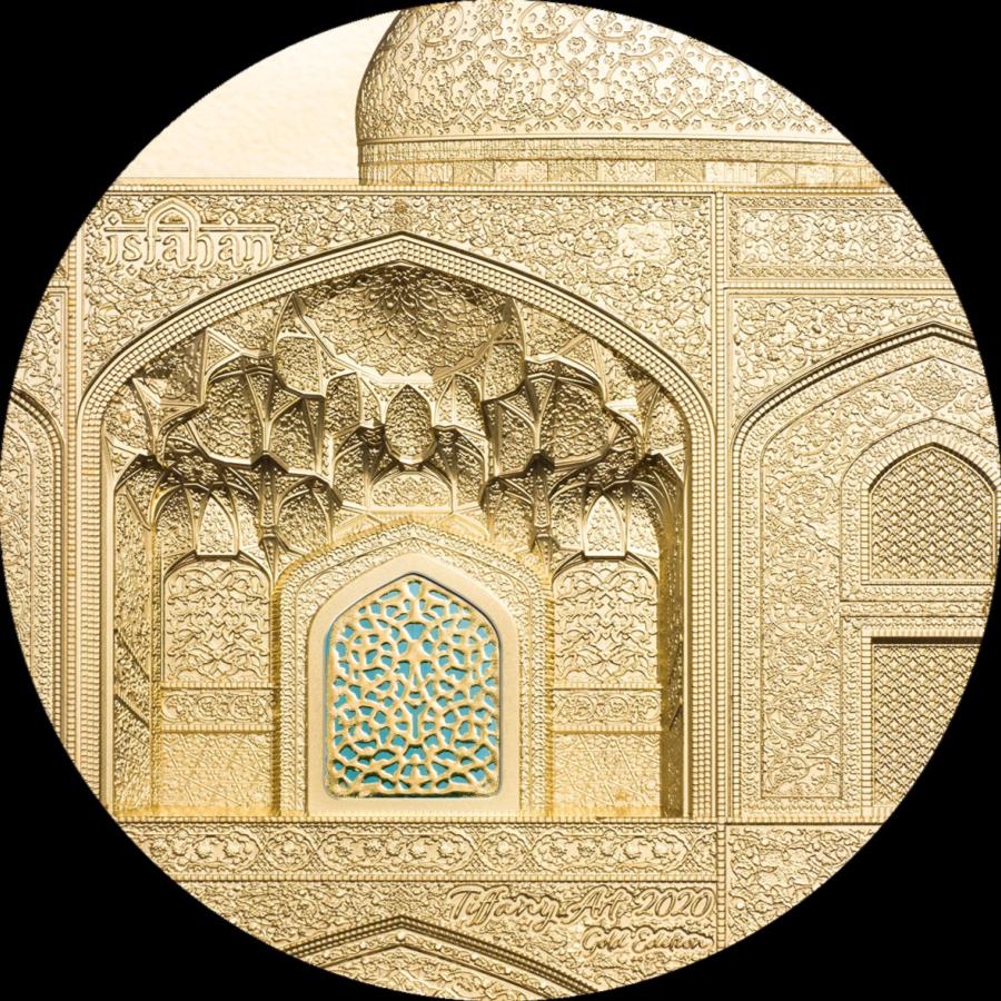 yɔi/iۏ؏tz AeB[NRC _RC [] 2020pE$ 500eBt@j[A[g - CXt@nS[h-5IXS[hRC - 2020 Palau $500 Tiffany Art - Isfahan Gold - 5 Oz Gold Coin-