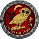 2020 niue $ 2アテナイアンフクロウ-Pallada -1oz Silver Coin + Swarovski Crystal- 2020 Niue $2 Athenian Owl - Pallada - 1oz Silver Coin + Swarovski Crystal-