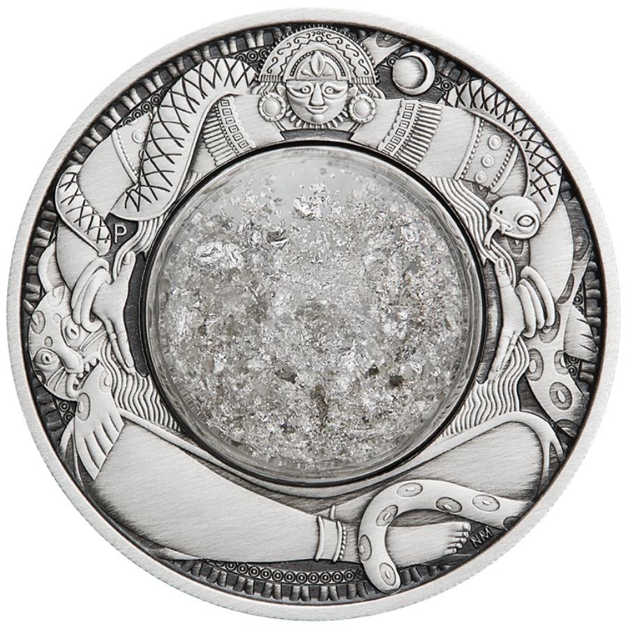 アンティークコイン モダンコイン  2021涙の涙2オンスシルバーアンティークコイン 2021 Tears of the Moon 2oz Silver Antiqued Coin