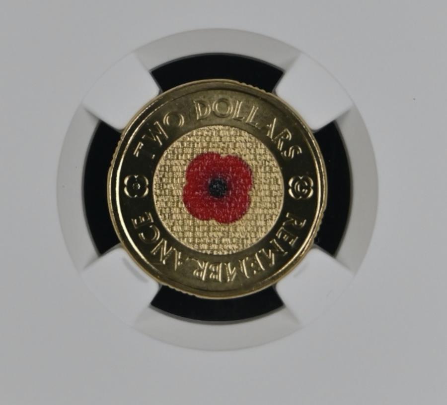  アンティークコイン モダンコイン  2022オーストラリアの記憶の日レッドポピー$ 2 ngc graded ms 68 2022 Australia Remembrance Day Red Poppy $2 NGC Graded MS 68