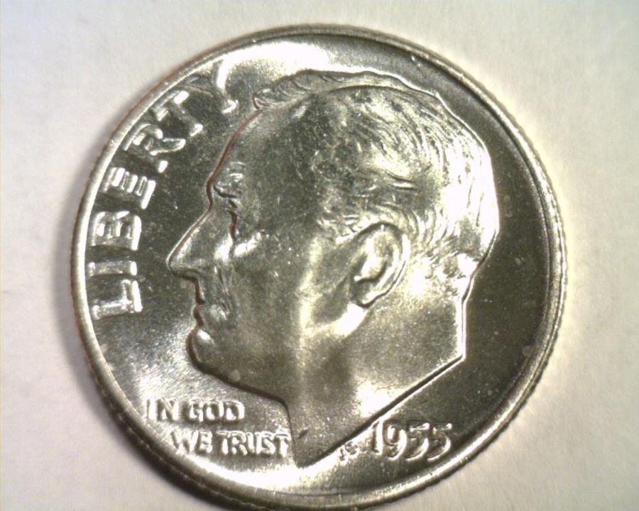 yɔi/iۏ؏tz AeB[NRC _RC [] 1955 Roosevelt Dime Choice cuncurculated / gem ch uncB / GEMIWi99CD 1955 ROOSEVELT DIME CHOICE UNCIRCULATED / GEM CH UNC. / GEM ORIGINAL 99c SHIP