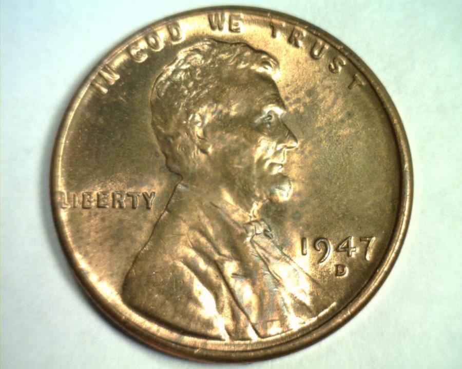 yɔi/iۏ؏tz AeB[NRC _RC [] 1947-dJ[Zgyj[`CXz+ /FchB uncB+ r/b 99cD 1947-D LINCOLN CENT PENNY CHOICE UNCIRCULATED+ RED /BROWN CH. UNC.+ R/B 99c SHIP