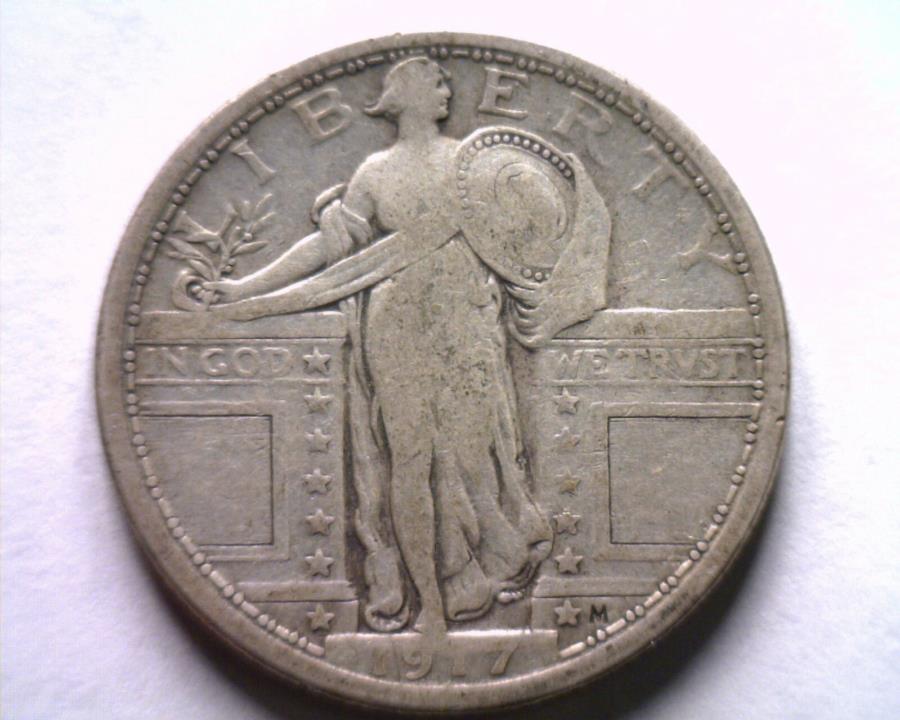 yɔi/iۏ؏tz AeB[NRC _RC [] 1917^Cv1X^fBOoeBNH[^[ɑf炵VFfGȃIWiRC{uXRC 1917 TYPE 1 STANDING LIBERTY QUARTER VERY FINE VF NICE ORIGINAL COIN BOBS COINS