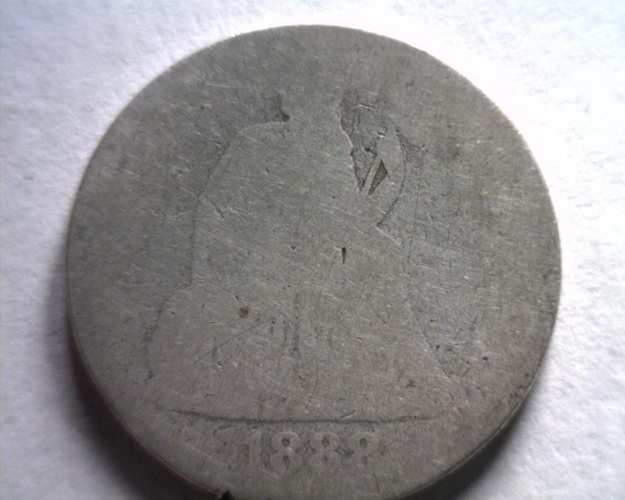 yɔi/iۏ؏tz AeB[NRC _RC [] 1888NɍoeB_CtFA /ǂFr / ag nice original coin bobsRCɂ 1888 SEATED LIBERTY DIME FAIR / ABOUT GOOD FR/AG NICE ORIGINAL COIN BOBS COINS