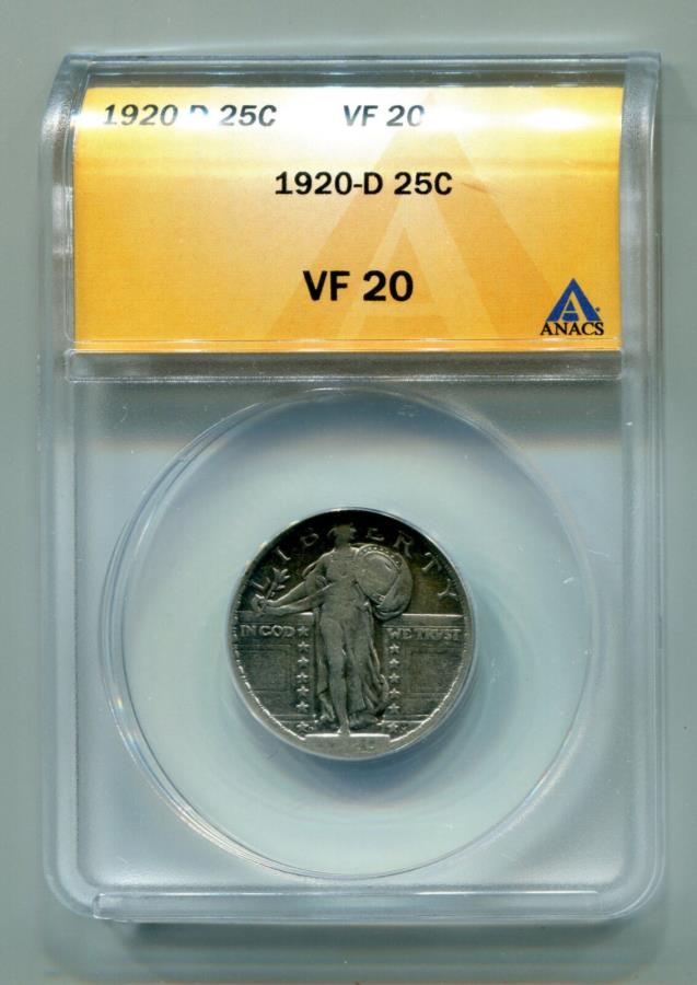 yɔi/iۏ؏tz AeB[NRC _RC [] 1920-DX^fBOoeBNH[^[ANACS VF 20fGȃIWiRCo 1920-D STANDING LIBERTY QUARTER ANACS VF 20 NICE ORIGINAL COIN FAST SHIPMENT