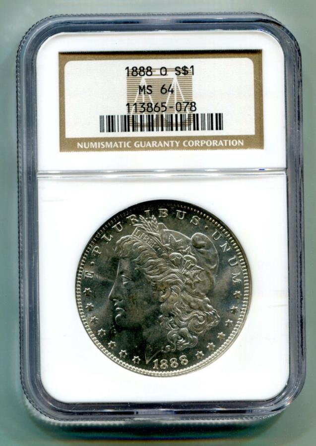  アンティークコイン モダンコイン  1888-O Morgan Silver Dollar NGC MS64トップ100 VAM 1A1 EDSトップポッププレミアム品質 1888-O MORGAN SILVER DOLLAR NGC MS64 TOP 100 VAM 1A1 EDS TOP POP PREMIUM QUALITY