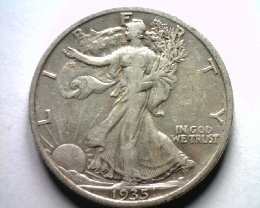 yɔi/iۏ؏tz AeB[NRC _RC [] 1935EH[LOoeBn[tɍׂ /]ȍׂvf /xfɍׂ /ɍׂ 1935 WALKING LIBERTY HALF VERY FINE / EXTRA FINE VF/XF VERY FINE /EXTREMELY FINE