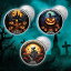 ڶ/ʼݾڽա ƥ 󥳥 [̵] 2022ե󥢡ϥ3 1󥹥С󥻥åȥߥơ1󤢤300 2022 Fiji One Earth Halloween Three 1 oz Silver Coin Set Mintage of 300 per coin