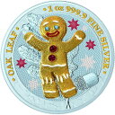  アンティークコイン モダンコイン  2019ドイツ5マーク-Bejeweled Gingerbread -Boy -1 Oz Silver Coin- 2019 Germany 5 Mark - Bejeweled Gingerbread - Boy - 1 Oz Silver Coin-