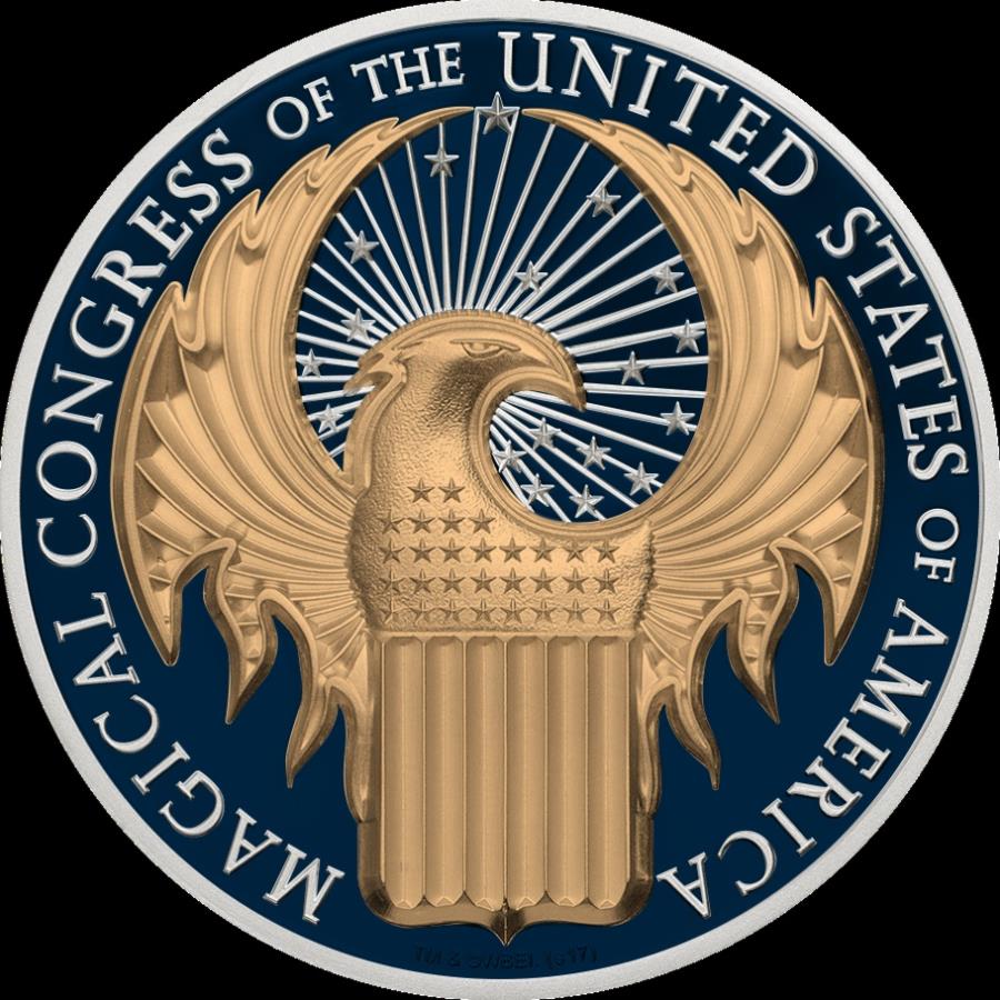 ڶ/ʼݾڽա ƥ 󥳥 [̵] ISLĴޤ 2017 $ 5-ꥫˡ - ڡ֥롼-1󥹥С - Cook Isl. 2017 $5 - Magical Congress of the USA - Space Blue - 1 Oz Silver Coin-