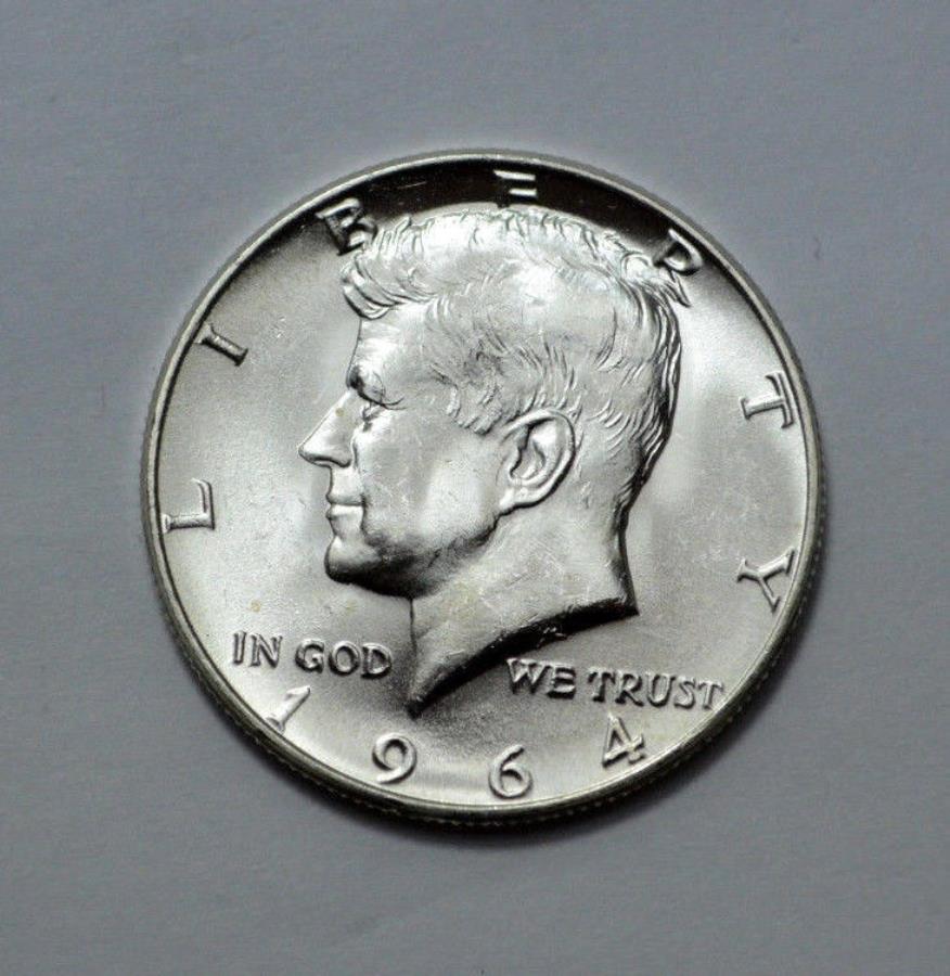 yɔi/iۏ؏tz AeB[NRC _RC [] gem bu unc ms 1964-p kennedyh90Vo[A50cz GEM BU UNC MS 1964-P KENNEDY HALF DOLLAR 90% Silver, 50c Uncirculated