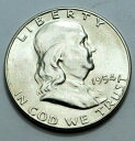 yɔi/iۏ؏tz AeB[NRC _RC [] 1954 -StNn[t_[USRC90Vo[50CI 1954 - S Franklin Half Dollar US COIN 90% silver 50c !