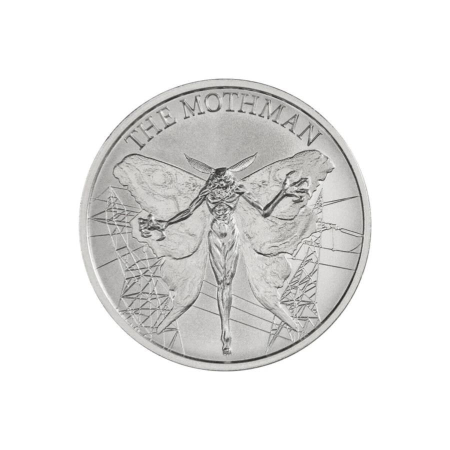  アンティークコイン モダンコイン  The Mothman 1 oz .999 Fine Silver Round Bu Intaglio CryptozoologyシリーズInstock The Mothman 1 oz .999 Fine Silver Round BU Intaglio Cryptozoology Series INSTOCK