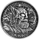 アンティークアスガルドオーディン1トロイオズファインシルバーラウンドミスチカルシティシリーズインストック! ANTIQUE Asgard ODIN 1 troy oz Fine Silver Round Mythical Cities Series IN STOCK!(3)
