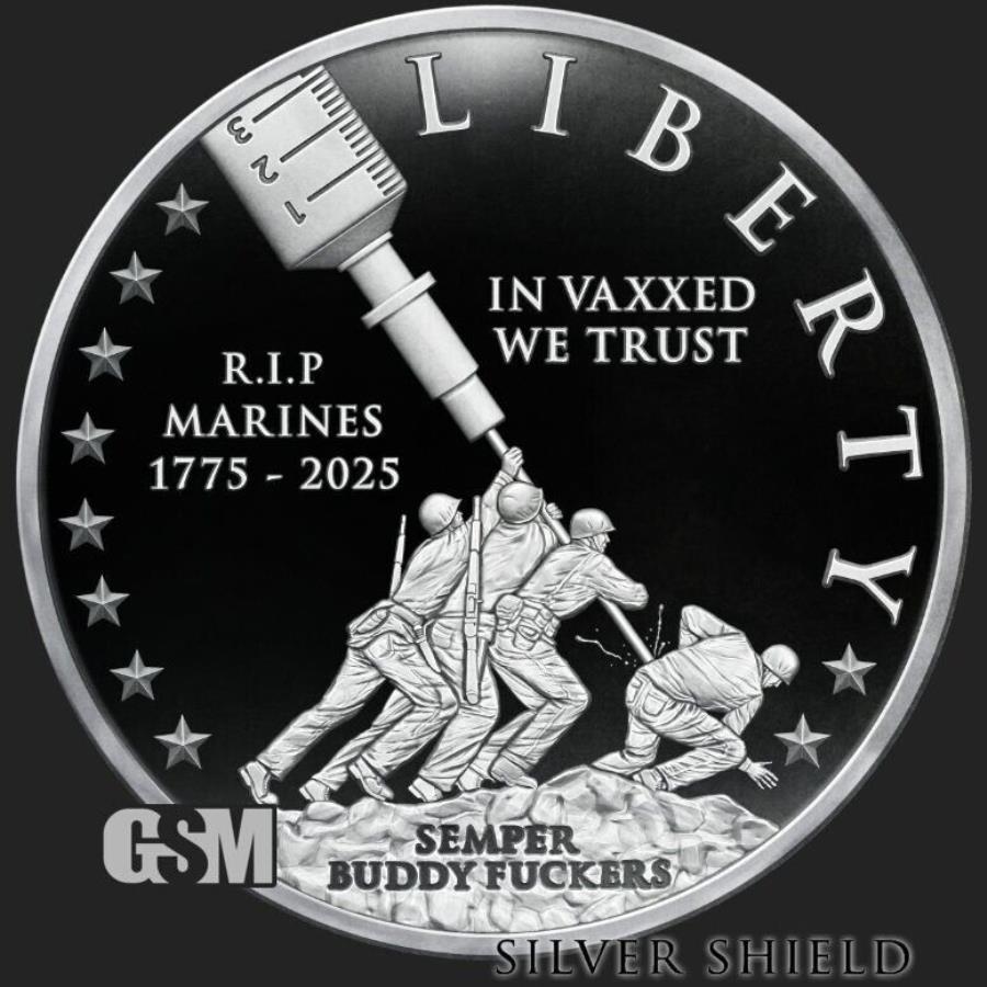  アンティークコイン モダンコイン  2023 1 oz in vaxxed We Trust Proof .999 Fine Silver Shield MicroMintage Presale 2023 1 OZ IN VAXXED WE TRUST PROOF .999 FINE Silver Shield MICROMINTAGE PRESALE