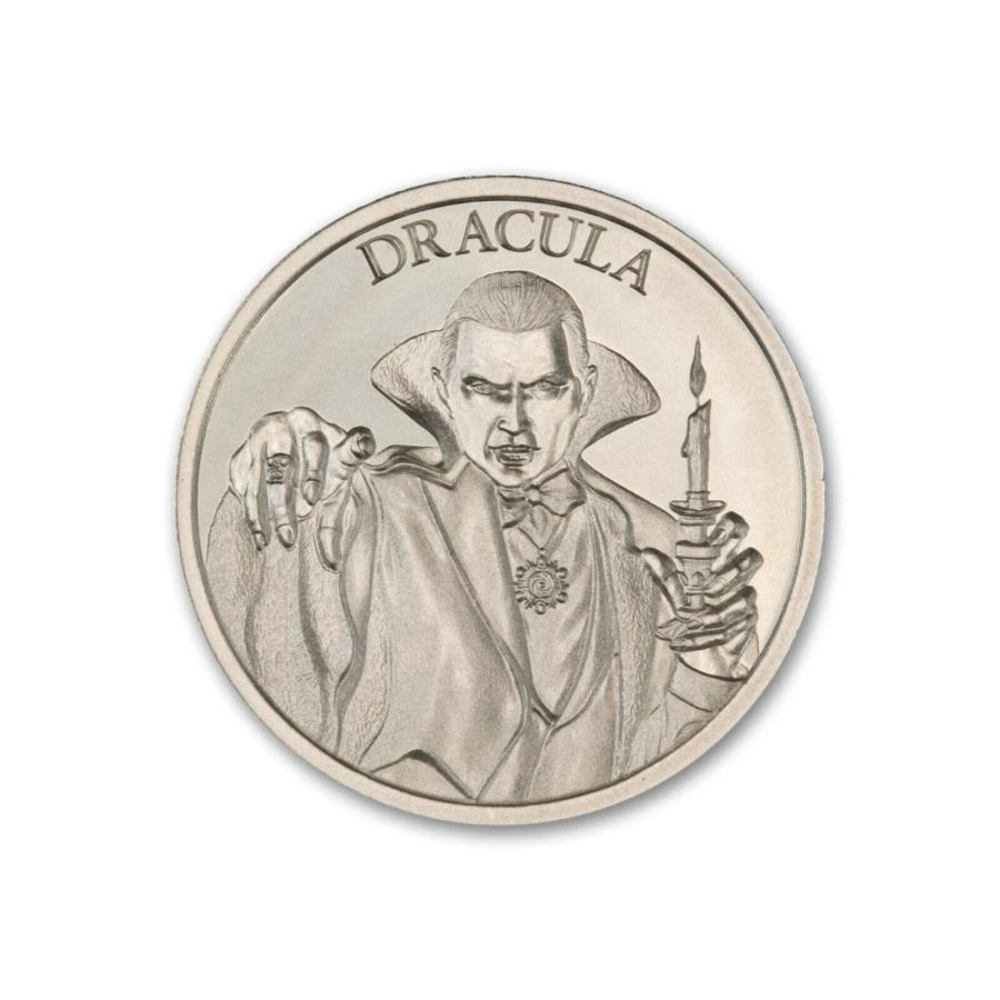 yɔi/iۏ؏tz AeB[NRC _RC [] 2023JEghL@pCA1IX.999t@CVo[re[Wz[V[Y̍݌ 2023 Count Dracula Vampire 1 oz .999 FINE Silver Vintage Horror Series IN STOCK