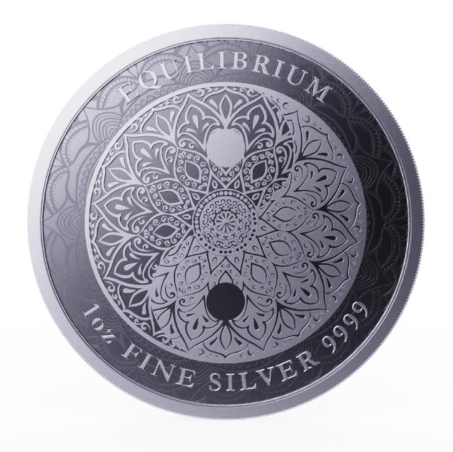 yɔi/iۏ؏tz AeB[NRC _RC [] 2023 niue equilibrium yin-yang1ozVo[BuRCJvZ 2023 Niue Equilibrium Yin-Yang 1oz Silver BU Coin in capsule
