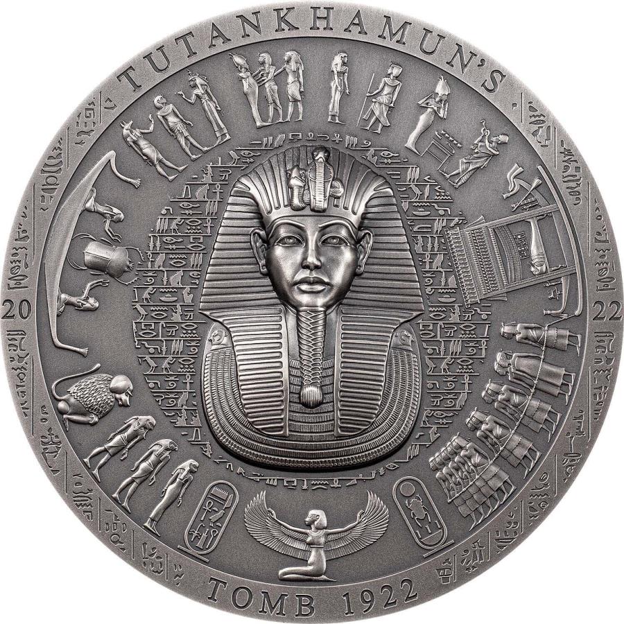  アンティークコイン モダンコイン  2022クックアイランド考古学象徴性Tutankhamun's Tomb 3oz Silver Coin 2022 Cook Island Archeology Symbolism Tutankhamun’s Tomb 3oz Silver Coin
