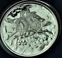  アンティークコイン モダンコイン  ノルディッククリーチャー1オンス.999シルバースレイプニルw/ coa＃4！ Nordic Creatures 1 oz .999 silver SLEIPNIR w/ COA #4!