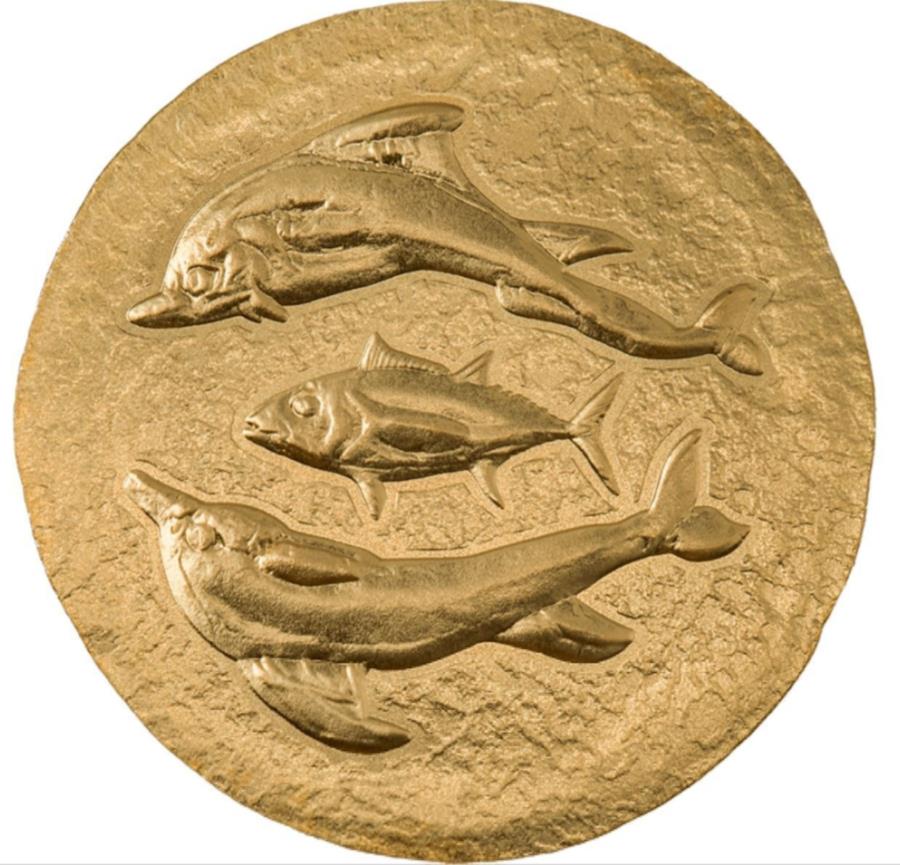 【極美品/品質保証書付】 アンティークコイン モダンコイン [送料無料] .5グラムゴールドシジカスドルフィンマグロ古代ギリシャコインw/ coa .5 gram Gold Cyzicus Dolphin Tuna Ancient Greece coin w/ COA