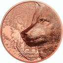  アンティークコイン モダンコイン  Mystic Wolf 50gの銅のコインのような証拠両面高レリーフモンゴル2021 Mystic wolf 50g proof like copper coin double sided high relief Mongolia 2021