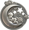  アンティークコイン モダンコイン  ララビー夢の少年1オンスシルバーコインクックアイランド2018 Lullaby dreaming boy 1 oz silver coin Cook Islands 2018