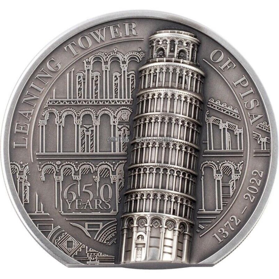 ڶ/ʼݾڽա ƥ 󥳥 [̵] ԥ2󥹥С󥢥ƥCI 2022η Leaning Tower of Pisa 2 oz silver coin antiqued CI 2022