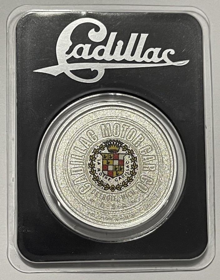  アンティークコイン モダンコイン  キャデラックモーターカーCOカラーレアコイン1トロイオズ.999ファインシルバーラウンドメダル Cadillac Motor Car Co Colorized Rare Coin 1 Troy Oz .999 Fine Silver Round Medal
