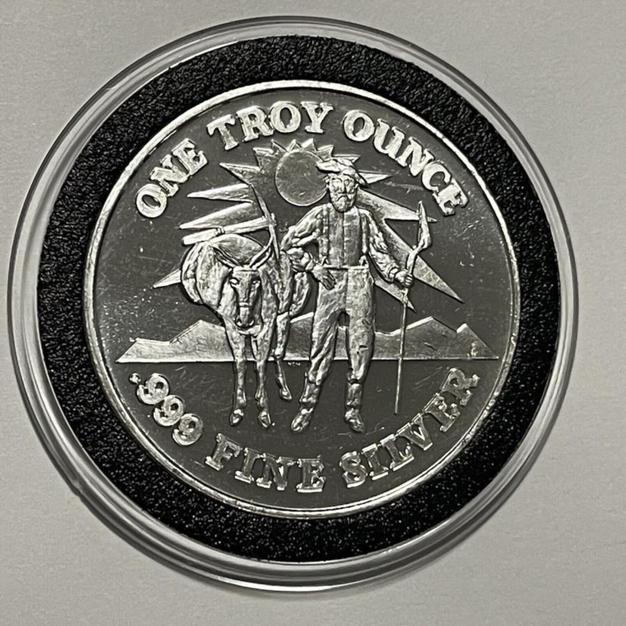 yɔi/iۏ؏tz AeB[NRC _RC [] TƁhL[AbZCԍ139RC1gCIY.999t@CVo[Eh_999 Prospector & Donkey Assay No 139 Coin 1 Troy Oz .999 Fine Silver Round Medal 999