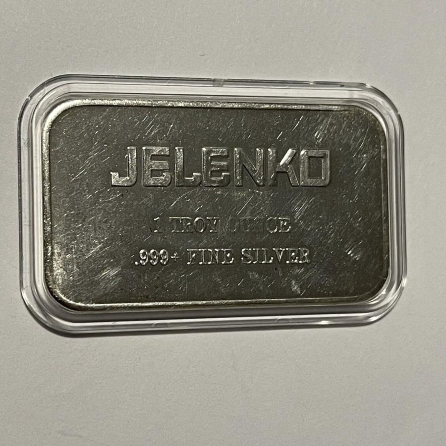 【極美品/品質保証書付】 アンティークコイン モダンコイン 送料無料 Jelenko Dental Health Company Ingot Bar 1 Troy Oz .999 FineSilver レアメダル Jelenko Dental Health Company Ingot Bar 1 Troy Oz .999 Fine Silver Rare Medal