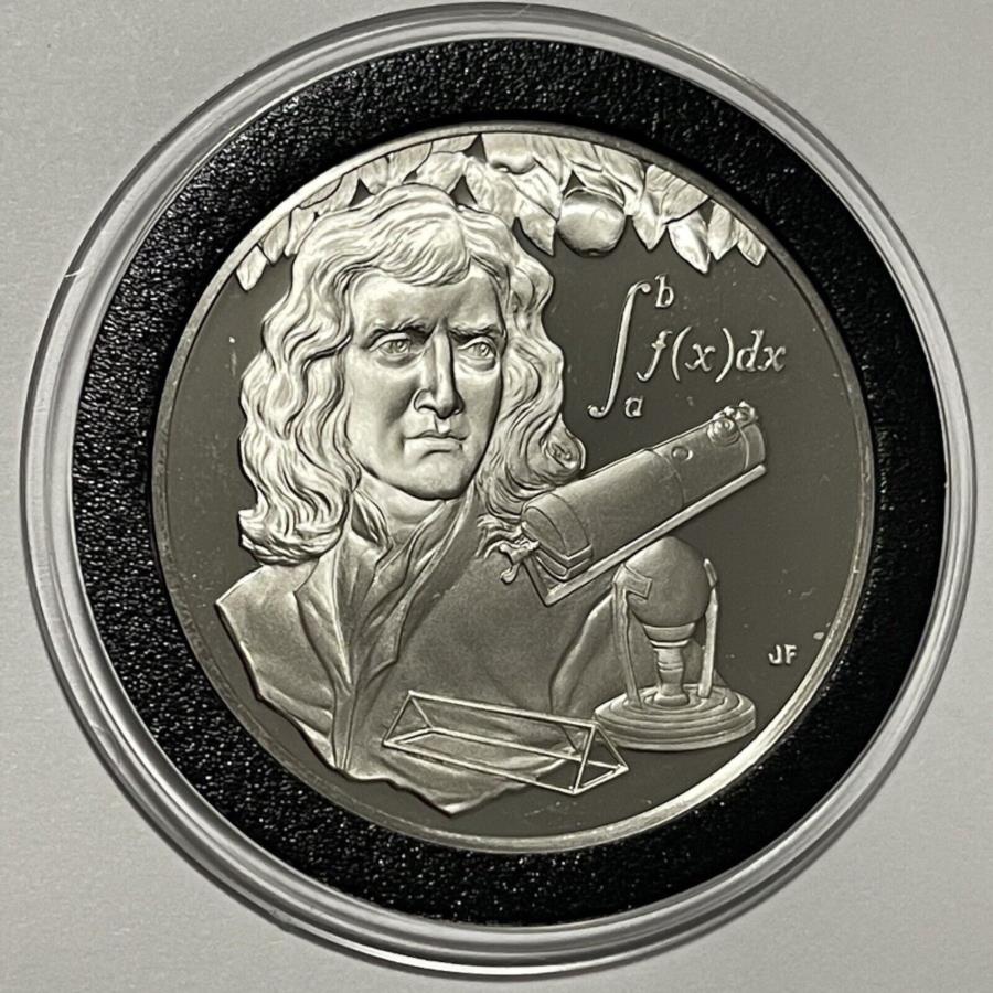 【極美品/品質保証書付】 アンティークコイン モダンコイン 送料無料 1976アイザックニュートンプルーフスターリングコイン92.5％シルバーレアコレクションラウンドメダル 1976 Isaac Newton Proof Sterling Coin 92.5 Silver Rare Collectible Round Medal