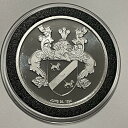 コートオブアームズレアコレクターユニークコイン1トロイオズ.999ファインシルバーラウンドメダル Coat Of Arms Rare Collector Uni...