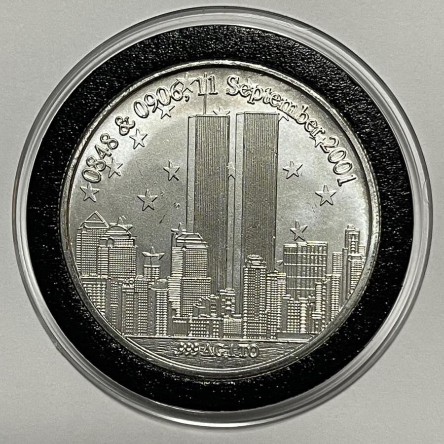 yɔi/iۏ؏tz AeB[NRC _RC [] 9/11cC^[t@[XgX|YRC1gCIY.999t@CVo[Eh_AG 9/11 Twin Towers First Responders Coin 1 Troy Oz .999 Fine Silver Round Medal Ag