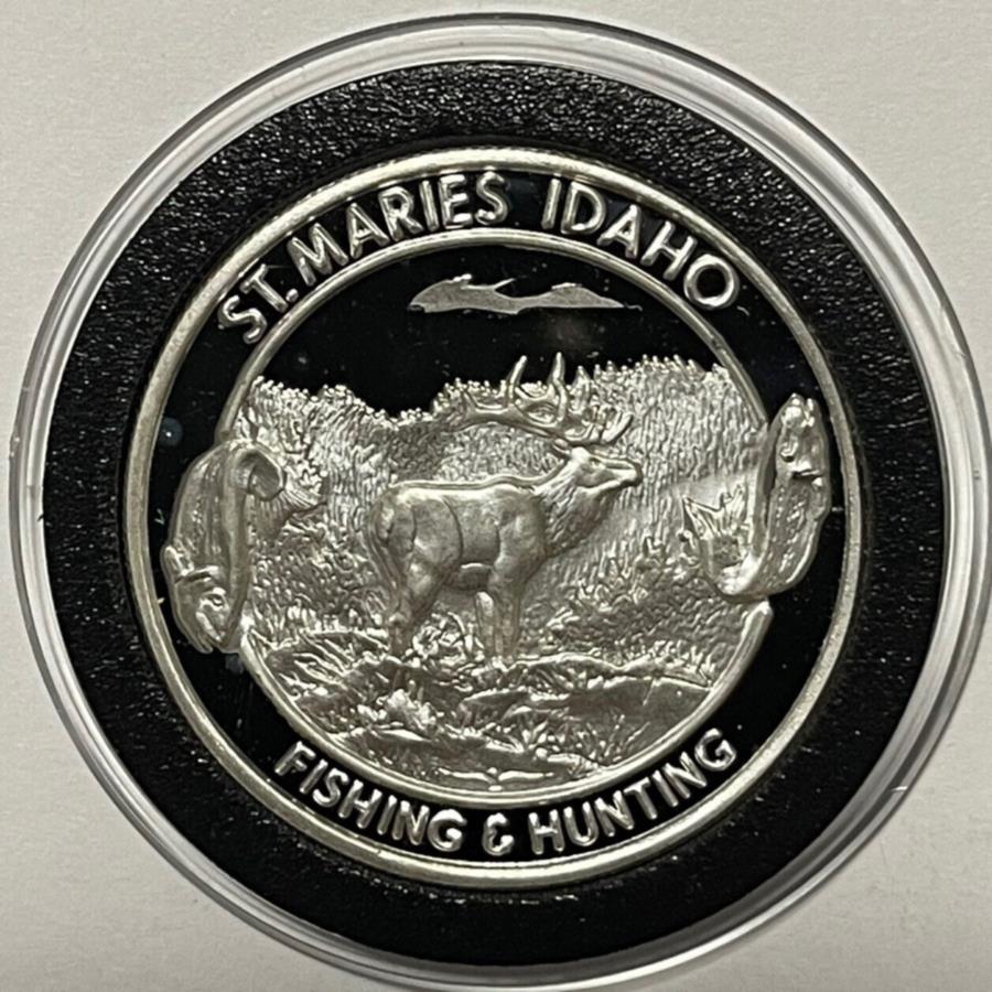 ڶ/ʼݾڽա ƥ 󥳥 [̵] ȥޥ꡼ۥեåϥƥ󥰥󥹥ץ졼ݡ1ȥ.999ե饦ɥ St. Maries Idaho Fish &Hunting Coin Sprague Pole 1 Troy Oz .999 Fine Round Coin
