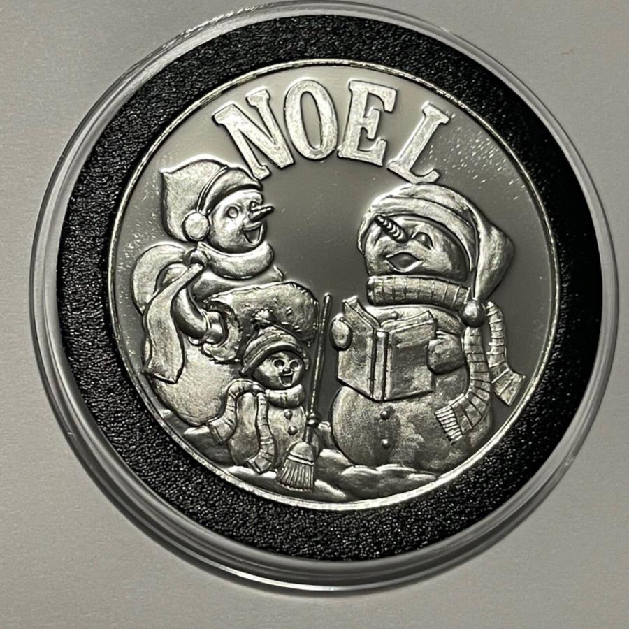 ڶ/ʼݾڽա ƥ 󥳥 [̵] Υ륹Ρޥ󥯥ꥹޥ륺?1ȥ.999ե󥷥С饦ɥ999 Noel Snowman Christmas Carolers ?Coin 1 Troy Oz .999 Fine Silver RoundMedal 999