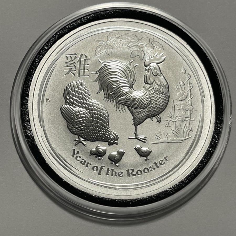  アンティークコイン モダンコイン  2017年oルースターチャイニーズゾディアックオーストラリアコイン1トロイオズ.999ファインシルバー 2017 Year o the Rooster Chinese Zodiac Australia Coin 1 Troy Oz .999 Fine Silver