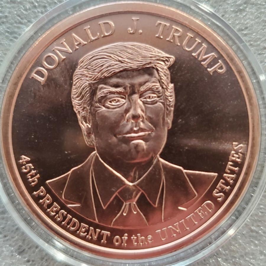 yɔi/iۏ؏tz AeB[NRC _RC [] hihgv2020 1IX.999buRC45哝̋LOV}K Donald Trump 2020 1 oz .999 Copper BU coin 45th President commemorative New MAGA