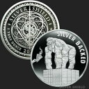 yɔi/iۏ؏tz AeB[NRC _RC [] 1IX.999Vo[RC_Vo[V[hv[t2021Vo[obLOLOROS 1 oz .999 Silver Coin_Silver Shield Proof 2021 SILVER BACKED King Kong Gorilla
