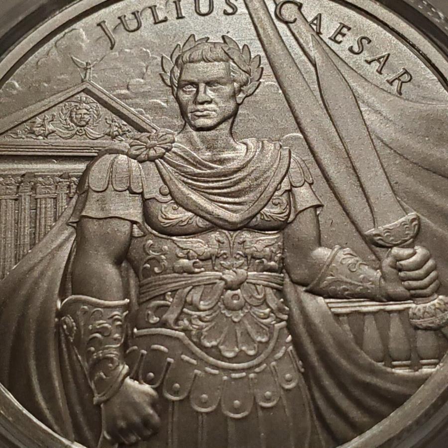  アンティークコイン モダンコイン  ジュリアスシーザー1オンス.999シルバーコイン伝説的なウォリアーズシリーズ新機能カプセル Julius Caesar 1 oz .999 Silver Coin Legendary Warriors series NEW in capsule