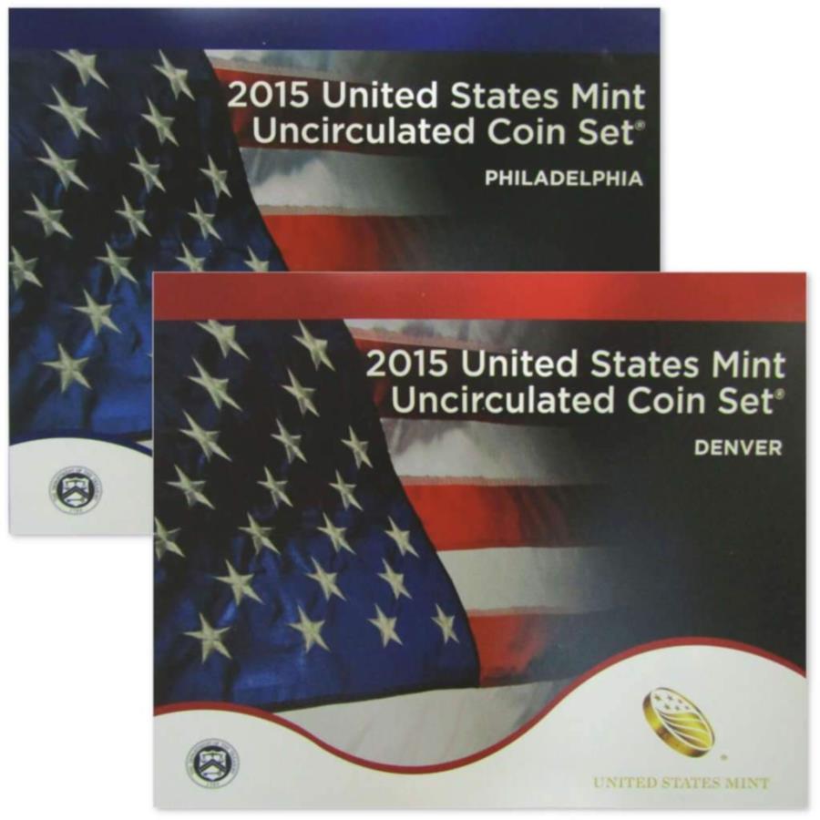 yɔi/iۏ؏tz AeB[NRC _RC [] 2015N̕č~gZbgz̃IWi{pbP[WOGPRNeBu 2015 U.S. Mint Set Uncirculated Original Government Packaging OGP Collectible