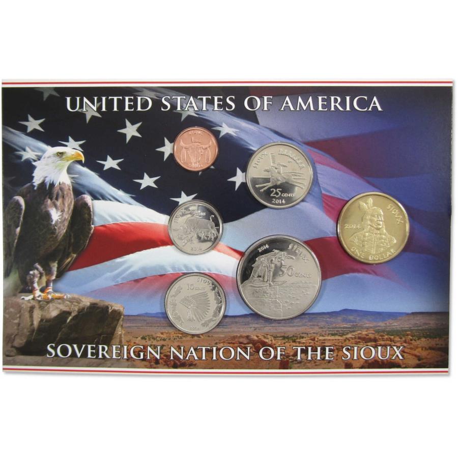 yɔi/iۏ؏tz AeB[NRC _RC [] 2014 Oglala Sioux Sovereign NationlCeBuAJzRCZbg 2014 Oglala Sioux Sovereign Nation Native American Uncirculated Coin Set