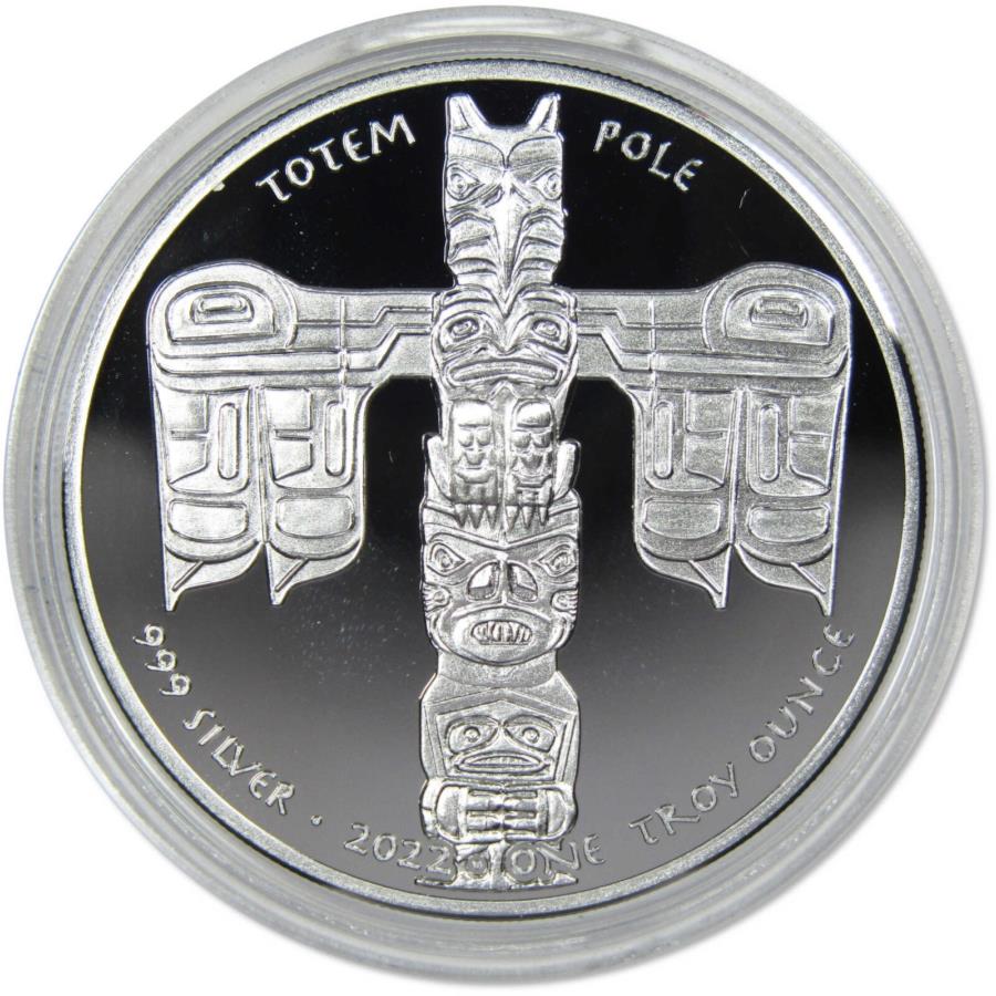 ڶ/ʼݾڽա ƥ 󥳥 [̵] 2022ͥƥ֥ꥫ󥪥饳ȡƥݡ1.999С$ 1ڵ 2022 Native American Oglala Lakota Sioux Totem Pole 1 oz .999 Silver $1 Proof