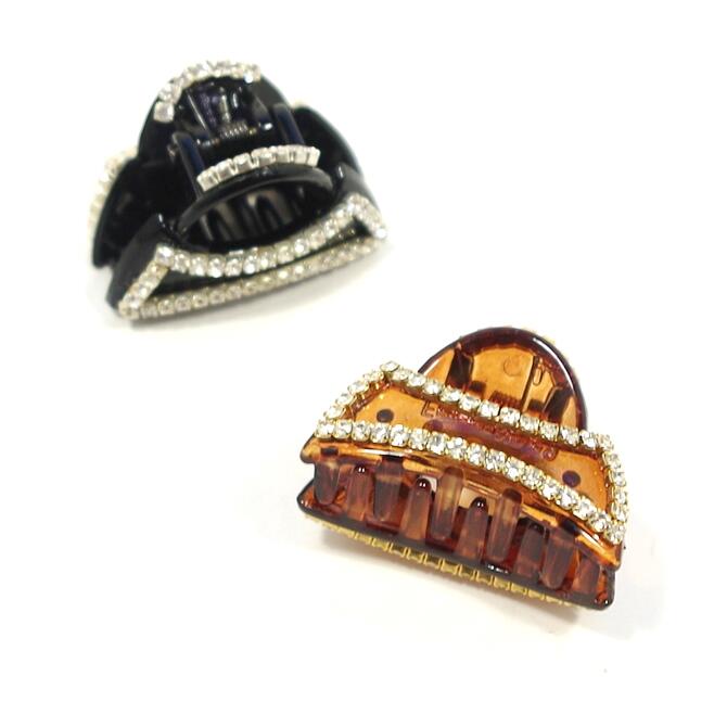 乐天商城 - 【限定品】バンスクリップ ポシェット ミニ 小 〔ヘアクリップ キラキラ ラインストーン 髪どめ 髪留め パンス S ハーフアップ ちょこっと留め まとめ髪 髪飾り バッグモチーフ ヘアアクセサリー〕