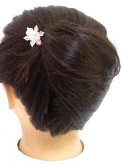 かんざし M ビーズの小ぶりな星形お花 〔スターフラワー 髪飾り 和装 振袖 浴衣 ド...