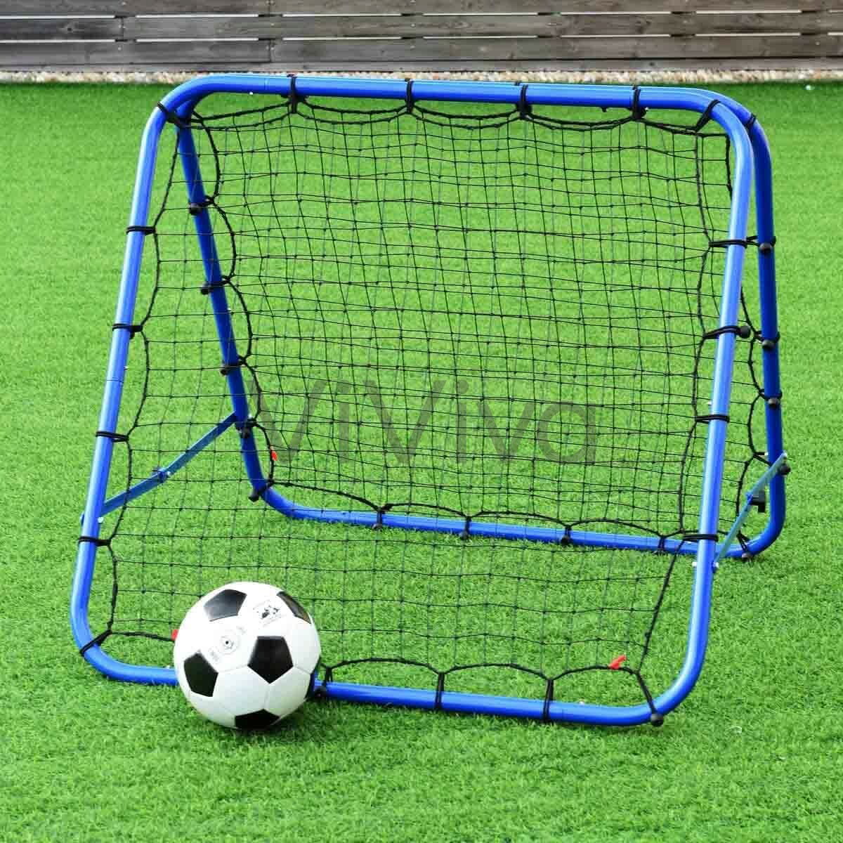 リバウンドネット サッカー 練習ネット 100cm x 100cm リバウンダー 壁打ち 両面タイプ 折りたたみ式 角度調整可能 組立簡単 トレーニング 野球 自主練習 ゴール