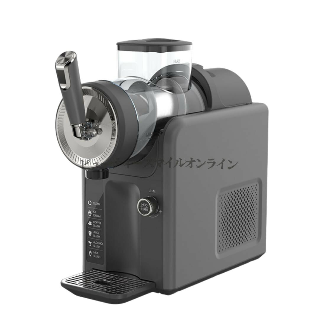 樂天商城 - 業務用 全自動製氷機 15分高速製氷 家庭用 フローズンマシン コンパクト薄型プレート アイスクリーム かき氷 スムージー 自動洗浄機能付き フローズンドリンクメーカー ブラック 省スペース 静音設計 プロ仕様
