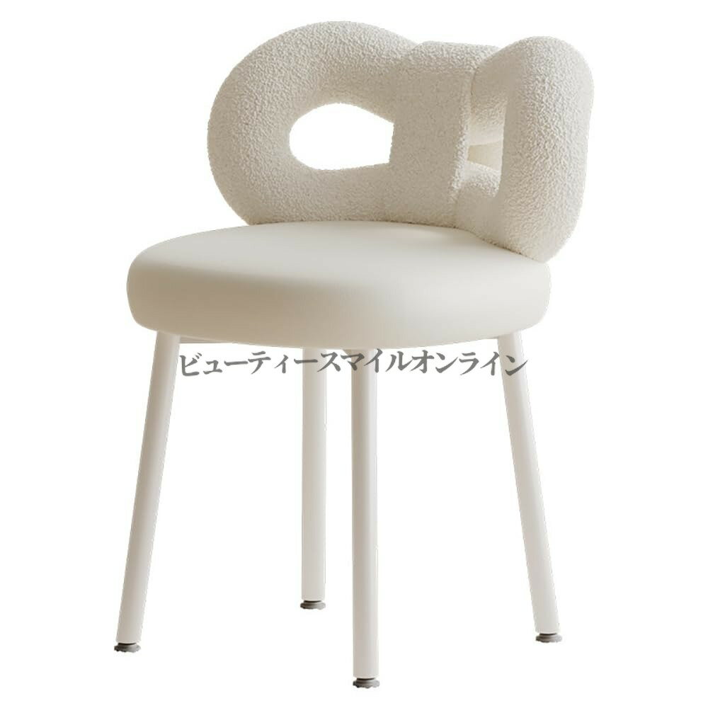 樂天商城 - メイクアップチェア 北欧風 デスクチェア ドレッサーチェア オフィスチェア 柔らかく疲れない 快適座椅子 ホワイト 省スペース リビング 化粧台椅子 シンプル スツール パソコンチェア 高級感 インテリア 腰掛 おしゃれ プロ仕様設計 長時間座れる 自宅